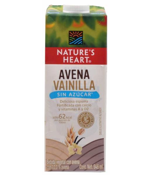 BEBIDA DE AVENA SAB VAINILLA 946 ML NATURES HEART