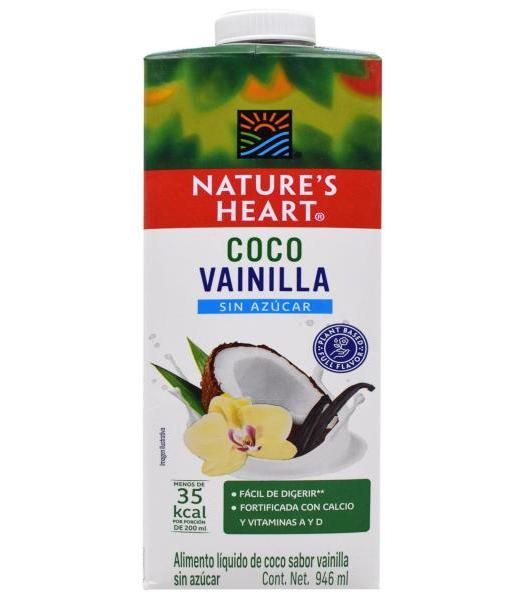 BEBIDA DE COCO VAINILLA 946 ML NATURES HEART