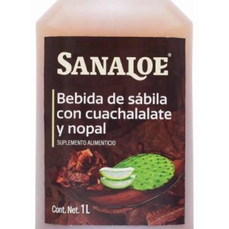 BEBIDA DE SABILA CON CUACHALALATE Y NOPAL 1 L SANALOE