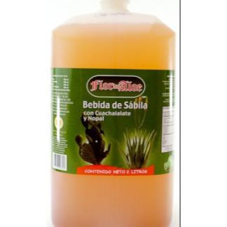 BEBIDA DE SABILA CUACHALALATE NOPAL 2 L FLOR DE ALOE