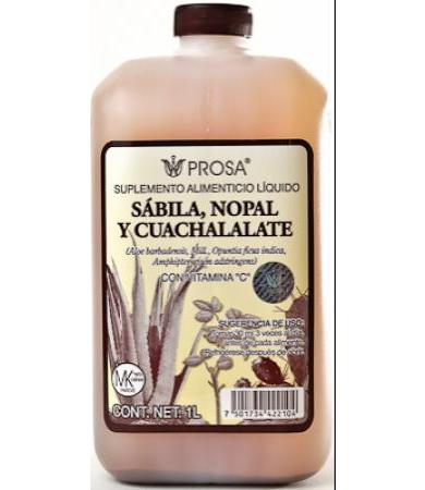 BEBIDA DE SABILA NOPAL Y CUACHALALATE 1 L PROSA