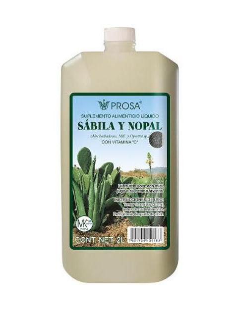 BEBIDA DE SABILA Y NOPAL 2 LT. C VIT. C PROSA