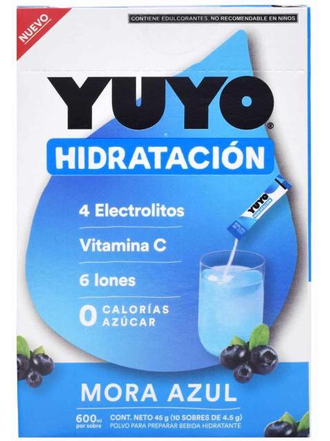 BEBIDA HIDRATANTE MORAL AZUL 4.5 G YUYO P 10