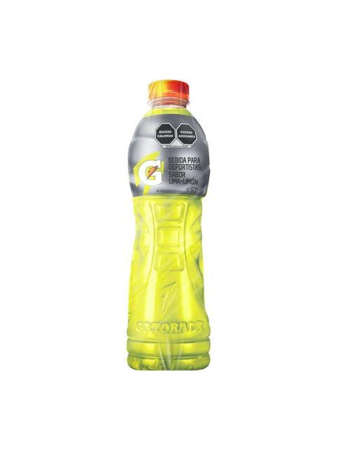 GATORADE BEBIDA REHIDRATANTE LIMA LIMON BOTELLA CON VALVULA 600 ML