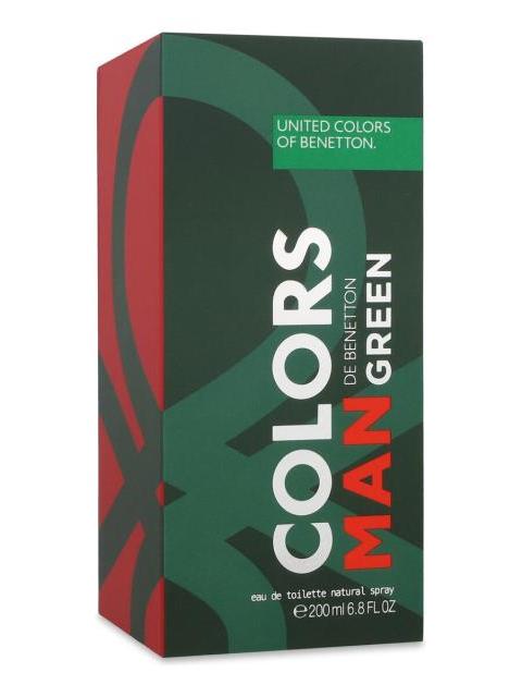 BENETTON COLORS MAN GREEN 200ML EDT SPRAY - Imagen 3
