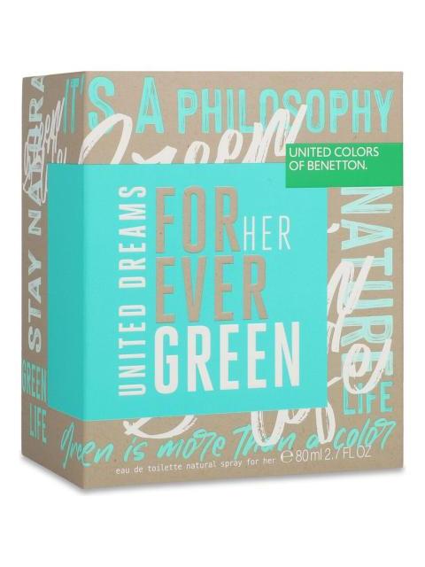 BENETTON FOREVER GREEN 80ML EDT SPRAY - DAMA - Imagen 3