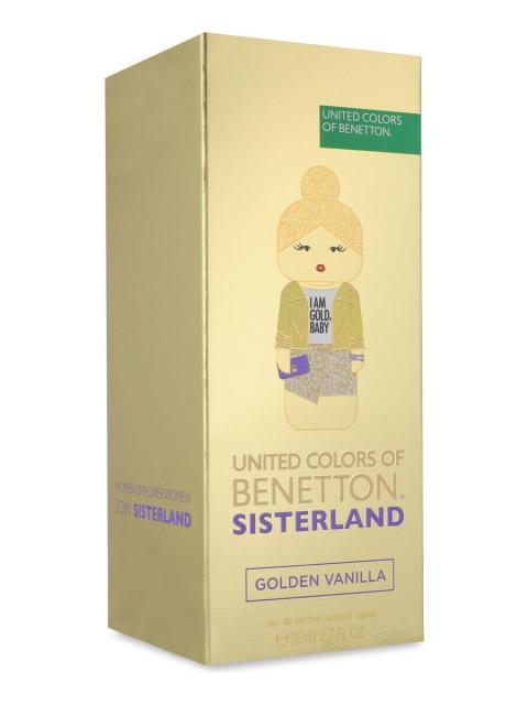 BENETTON SISTERLAND GOLDEN VANILLA 80ML EDP SPRAY - DAMA - Imagen 3