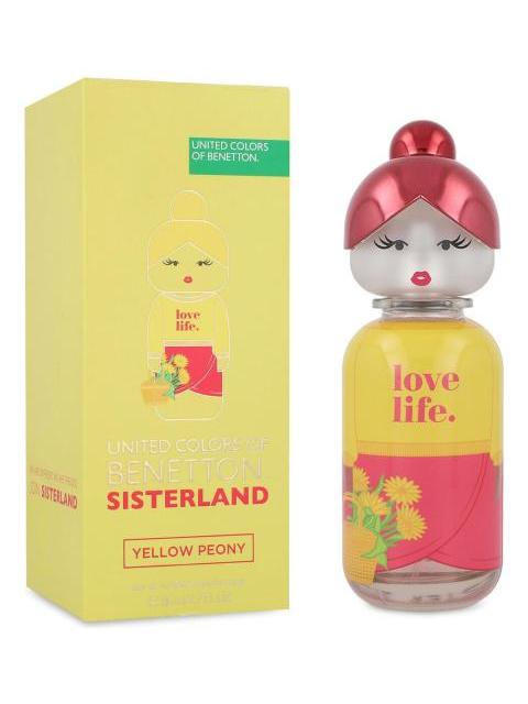 BENETTON SISTERLAND YELLOW PEONY 80ML EDT SPRAY - DAMA
