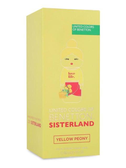 BENETTON SISTERLAND YELLOW PEONY 80ML EDT SPRAY - DAMA - Imagen 3