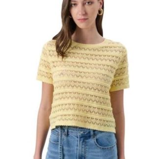 BLUSA ACANALADA AMARILLO SAO PAULO