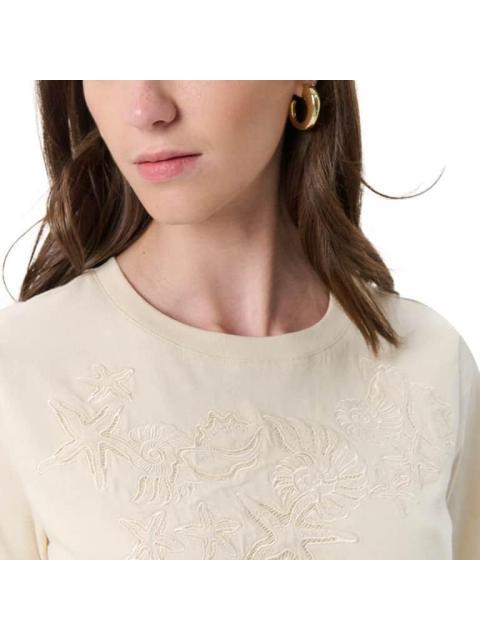 BLUSA BORDADA BEIGE HOLLY LAND - Imagen 6