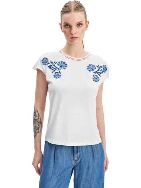 BLUSA BORDADA BLANCO HOLLY LAND - Imagen 2