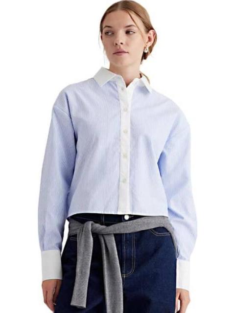 BLUSA CAMISERA AZUL HOLLY LAND - Imagen 2