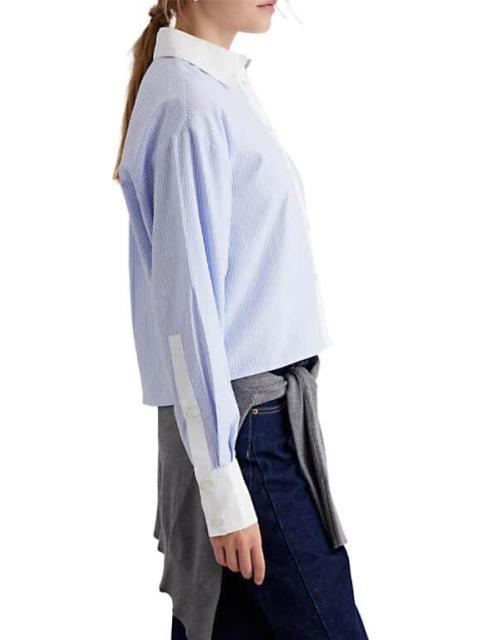 BLUSA CAMISERA AZUL HOLLY LAND - Imagen 3