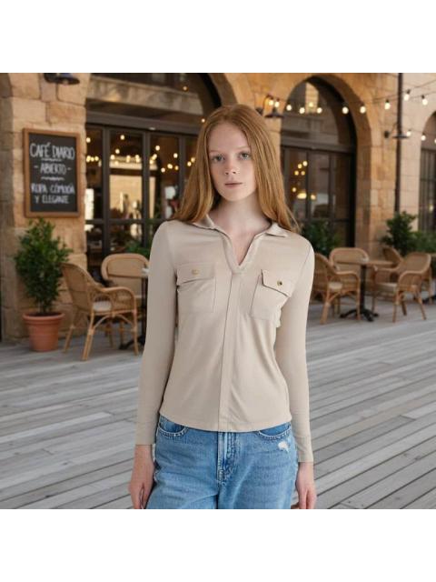 BLUSA CASUAL BEIGE HOLLY LAND