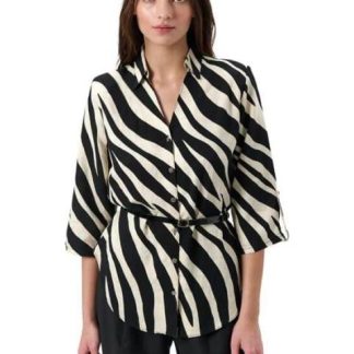 BLUSA CLASICA BEIGE PALOMA CARMIN