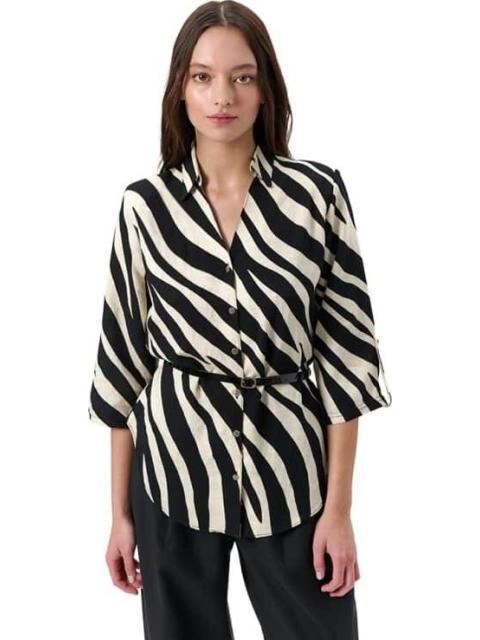 BLUSA CLASICA BEIGE PALOMA CARMIN