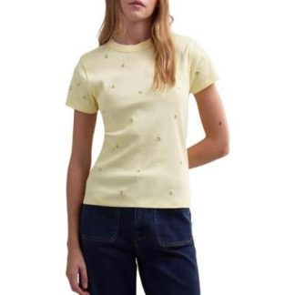 BLUSA CON PEQUEÑOS BORDADOS AMARILLO HOLLY LAND