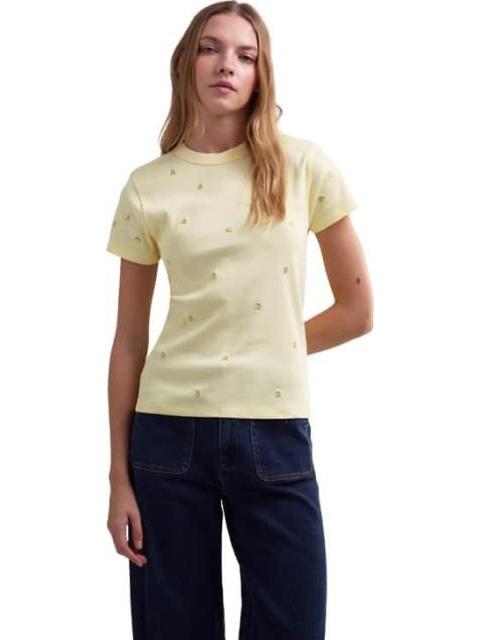 BLUSA CON PEQUEÑOS BORDADOS AMARILLO HOLLY LAND