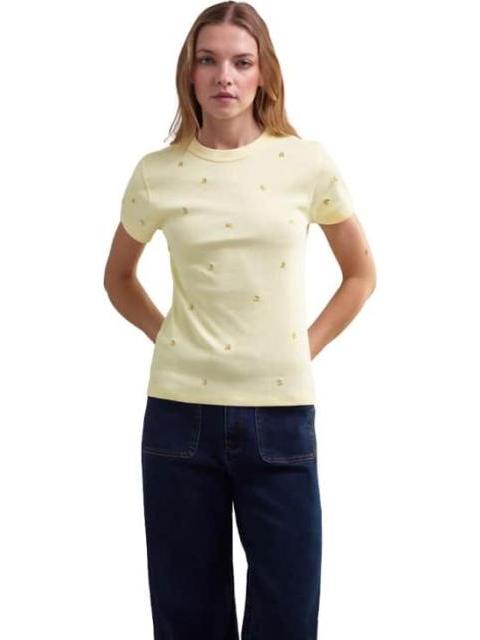 BLUSA CON PEQUEÑOS BORDADOS AMARILLO HOLLY LAND - Imagen 2
