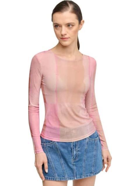 BLUSA CON TRANSPARENCIA ROSA HOLLY LAND - Imagen 2