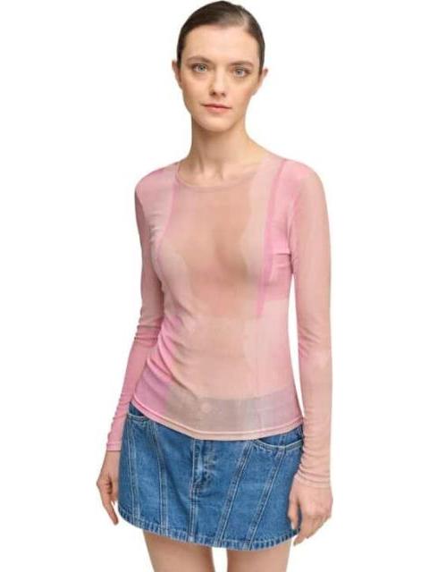 BLUSA CON TRANSPARENCIA ROSA HOLLY LAND - Imagen 3