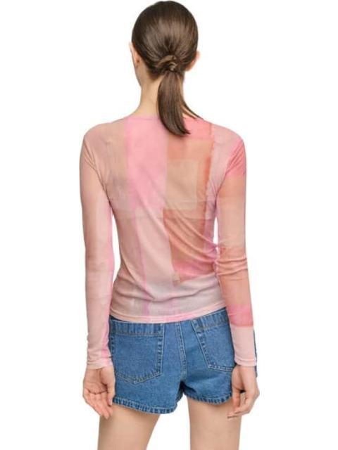 BLUSA CON TRANSPARENCIA ROSA HOLLY LAND - Imagen 6