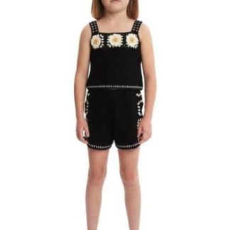BLUSA CROCHETE NEGRO HOLLY LAND KIDS