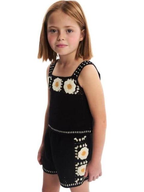 BLUSA CROCHETE NEGRO HOLLY LAND KIDS - Imagen 4