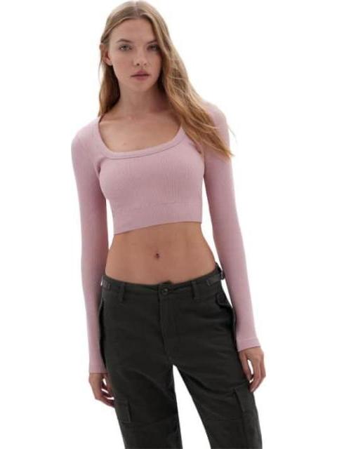 BLUSA CROP ROSA HOLLY LAND - Imagen 2