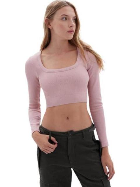 BLUSA CROP ROSA HOLLY LAND - Imagen 3