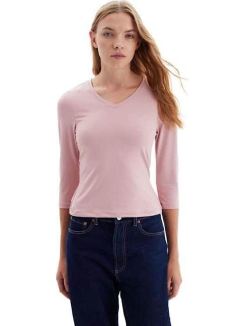 BLUSA CUELLO V ROSA HOLLY LAND - Imagen 2