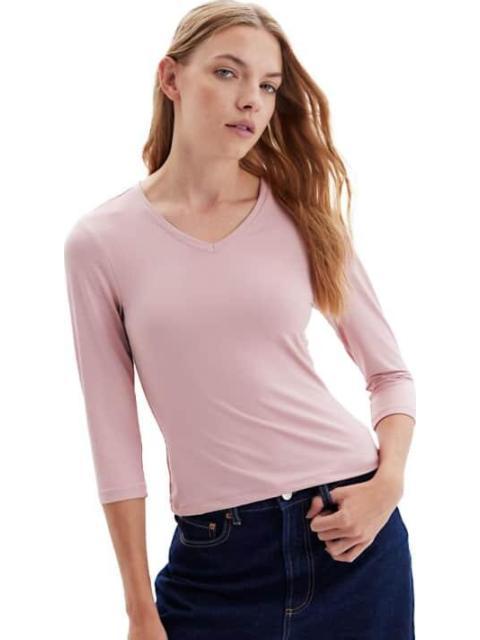 BLUSA CUELLO V ROSA HOLLY LAND - Imagen 3