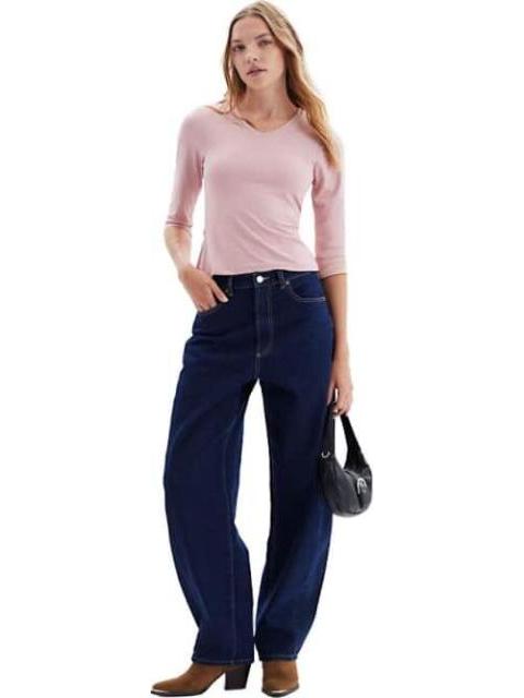 BLUSA CUELLO V ROSA HOLLY LAND