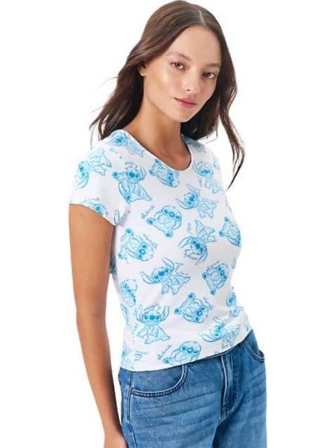 BLUSA DAMA BLANCO LILO Y STITCH - Imagen 3
