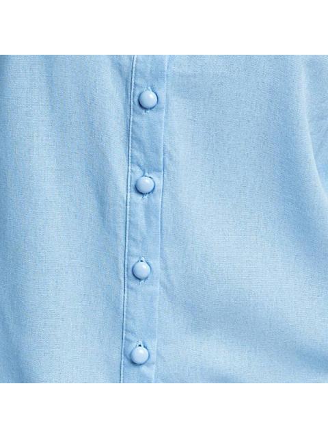 CAMISA BORDADA AZUL HOLLY LAND - Imagen 6