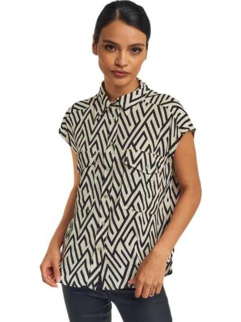 BLUSA ESTAMPADA BEIGE HOLLY LAND - Imagen 3