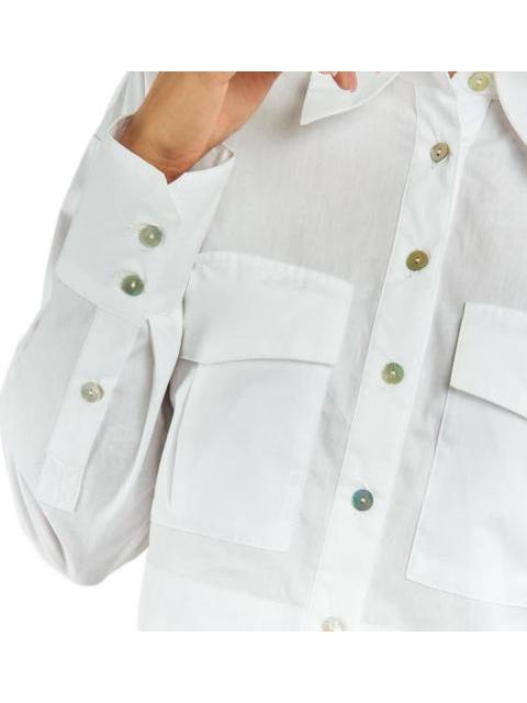 CAMISA CROP BLANCO HOLLY LAND - Imagen 3