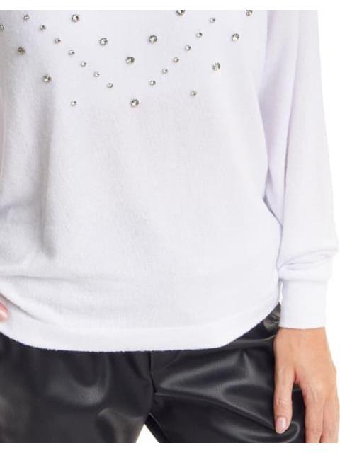 BLUSA CON PEDRERIA BLANCO HOLLY LAND - Imagen 4