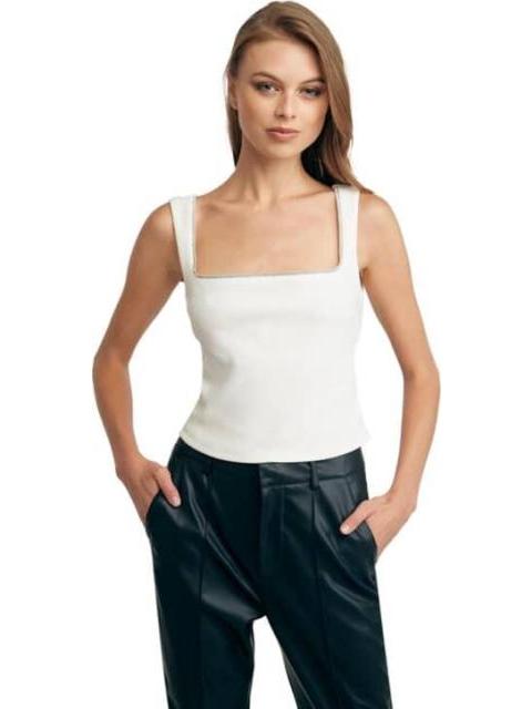 BLUSA SIN MANGAS MARFIL HOLLY LAND - Imagen 2