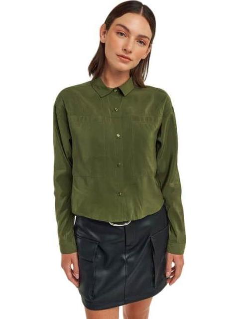 CAMISA MANGA LARGA VERDE OLIVO HOLLY LAND - Imagen 5
