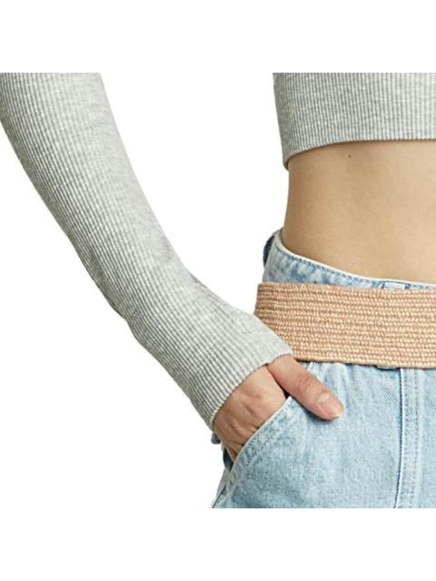 BLUSA CROP GRIS HOLLY LAND - Imagen 5