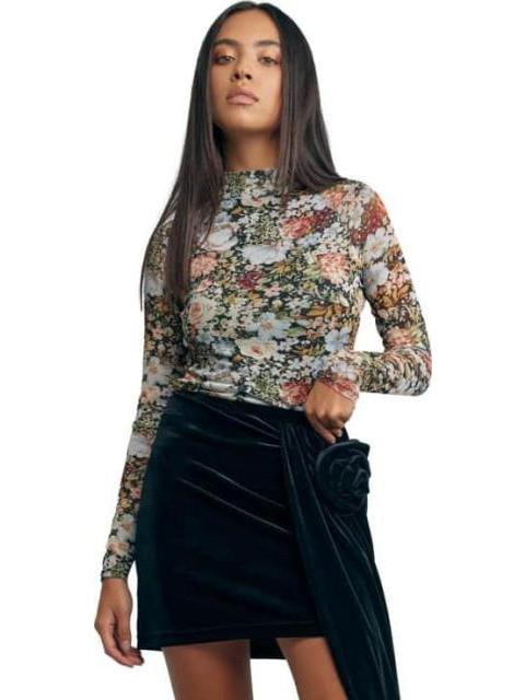 BLUSA FLOREADA NEGRO HOLLY LAND - Imagen 2