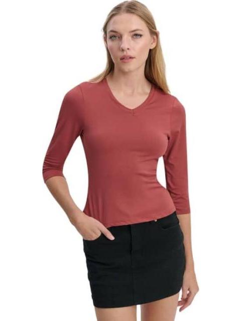 BLUSA DAMA ROJO LADRILLO HOLLY LAND - Imagen 4