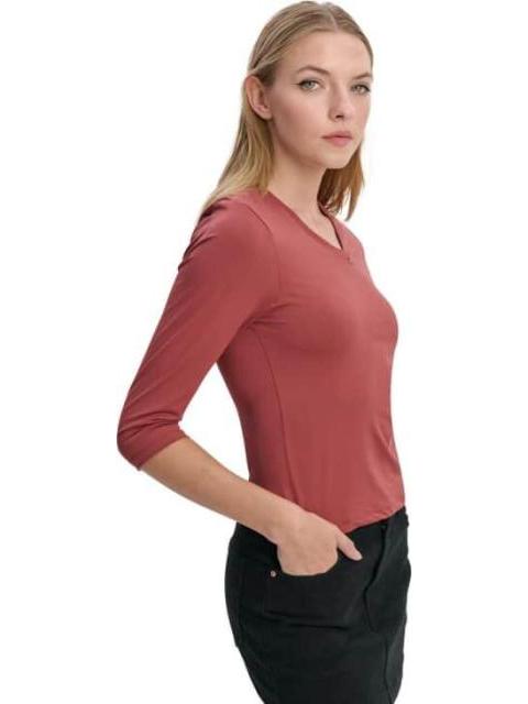 BLUSA DAMA ROJO LADRILLO HOLLY LAND - Imagen 5