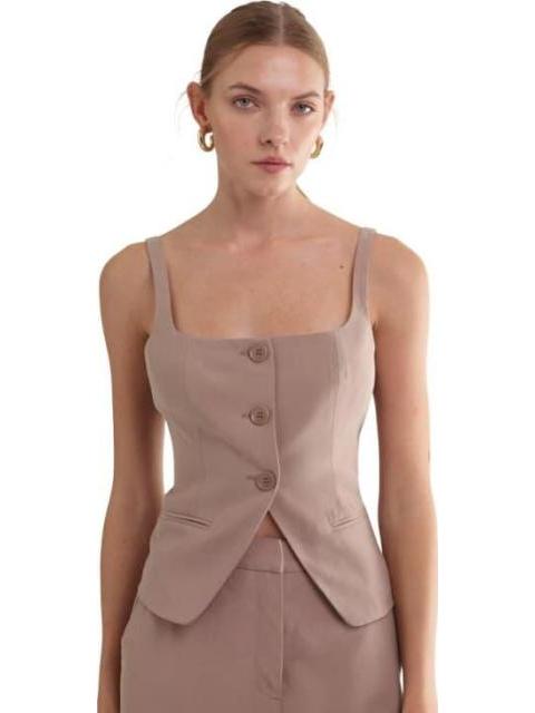 BLUSA DAMA TAUPE HOLLY LAND - Imagen 3