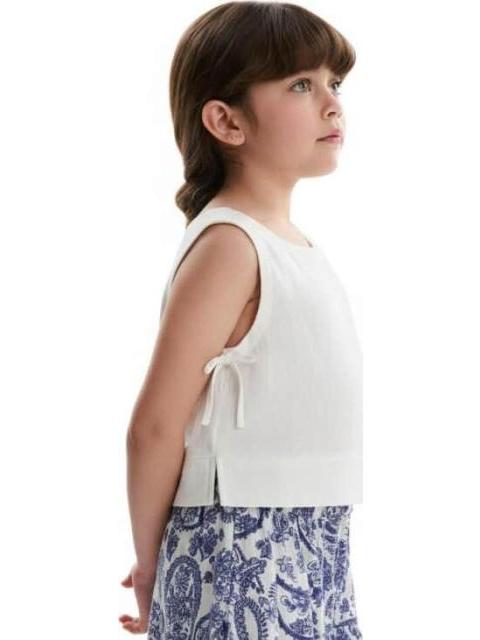 BLUSA DE LINO BLANCO HOLLY LAND KIDS - Imagen 4