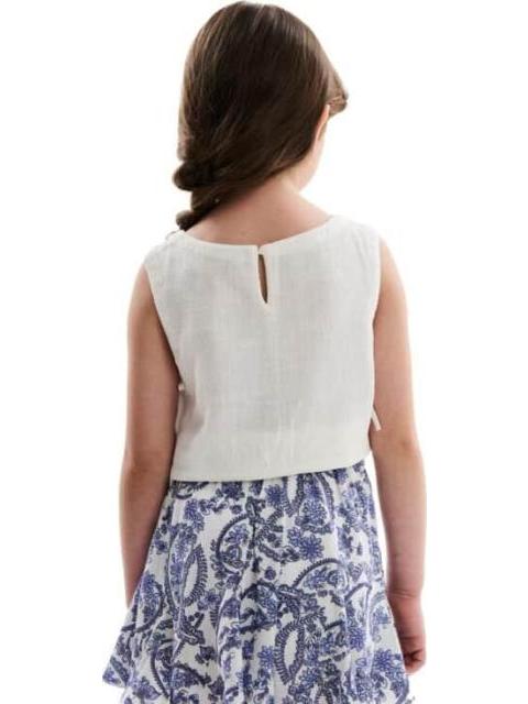 BLUSA DE LINO BLANCO HOLLY LAND KIDS - Imagen 5