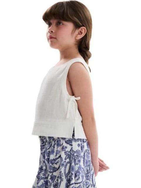 BLUSA DE LINO BLANCO HOLLY LAND KIDS - Imagen 6