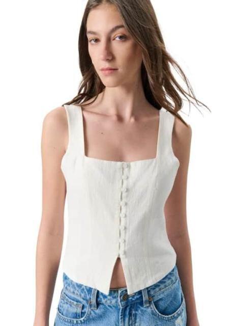 BLUSA DE TIRANTES BLANCO HOLLY LAND - Imagen 6